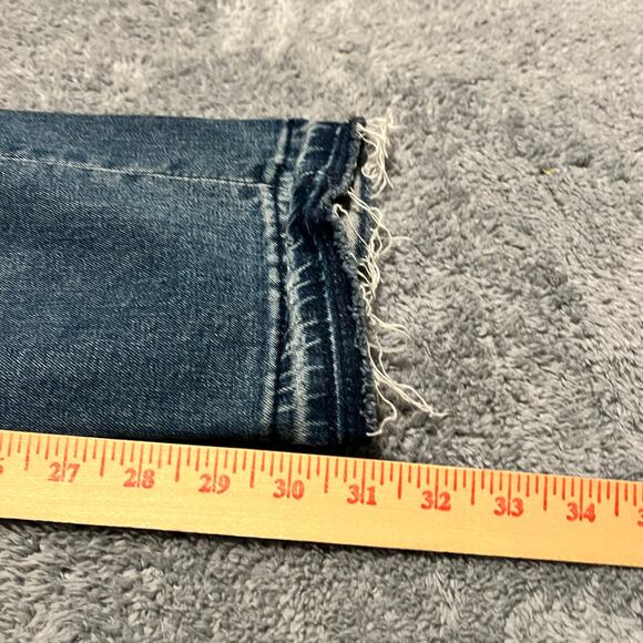 DRIFTWOOD Jeans Womens 26 Distressed Stretch Audrey Embroidered Boho Cottagecore - Picture 9 of 10